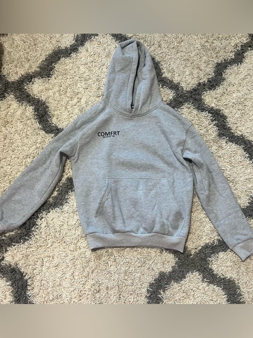 Comfrt Club Gray Hoodie - Minimal Logo Pullover